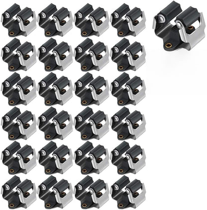 3-H Mop and Broom Holder Big Size Hanging 1 KG Extra,10 Pack Broom Hanger Wall Mount for Hanging and Organizing Shove Rake Yard Tools in Kitchen Shed Laundry Room Bathroom Garden(Grey)
