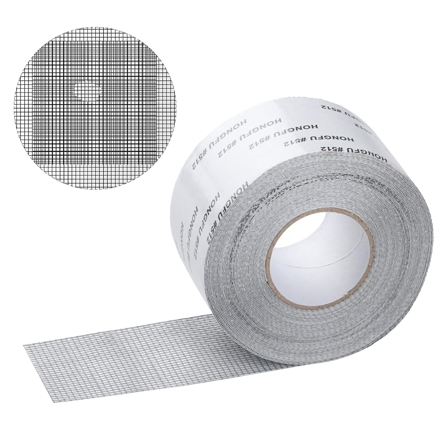 Window Screen Repair Tape Mesh Repair, Screen Mesh Patch Repair Kit | Strong Adhesive Fiberglass Screen Patch Repair Kit, Window Screen Repair Kit for Tent Net Windows Screen Repair,1.96"x32.8 ft