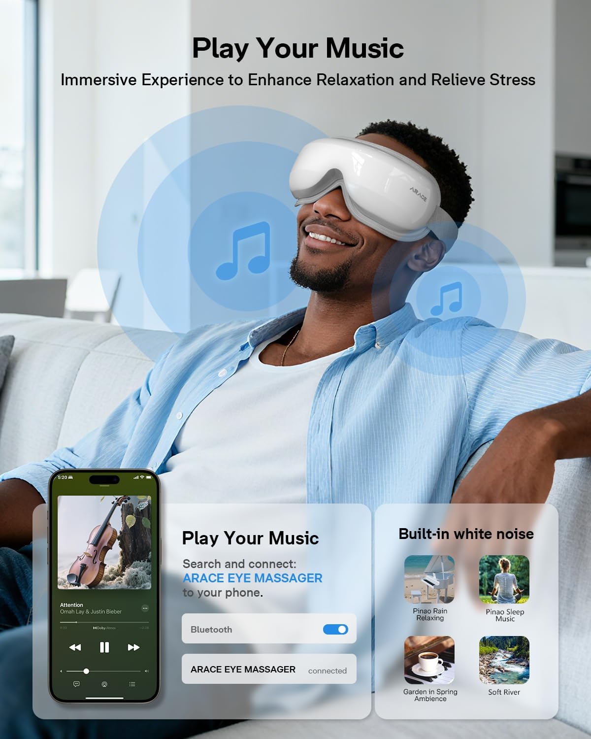 Eye Massager with Heat, Massaging Eye Mask, Eye Care Device