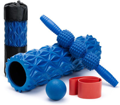 SUBCULTUREPICK 5 in1 Foam Roller Set, Trigger Point Foam Roller Deep Tissue