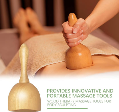 AICNLY 4 Pcs Wood Therapy Massage Tools for Body Shaping, Maderoterapia kit