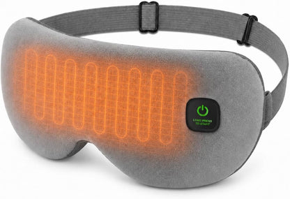 Cordless Heated Eye Mask for Dry Eyes, Rechargeable Eye Heating Pad with Replaceable Shell, Soft Electric Heated Eye Mask for Eye Comfort, Relaxation, Sleep and Travel