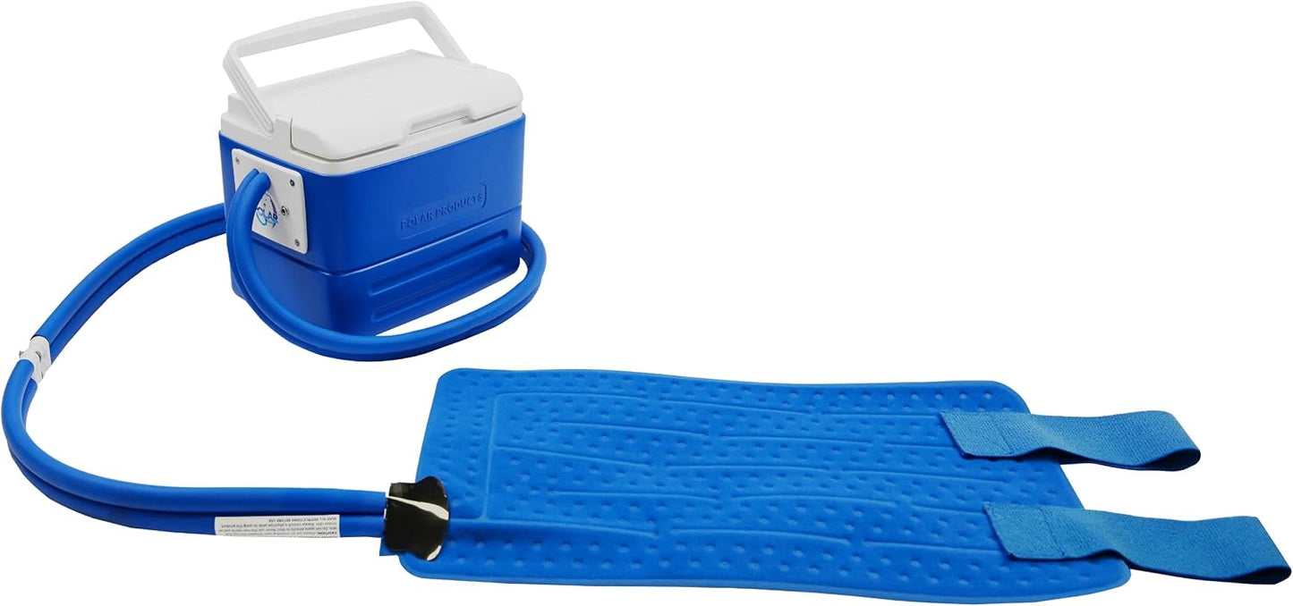 Polar Active Ice 3.0 | 9 QT Cold Therapy Ice Machine | Programmable Timer | Full Circumference Knee Pad | Cryotherapy Pain Relief System | Ace Bandage Style Compression