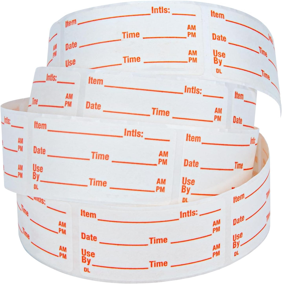 L LIKED 500 Stickers Use by 1 x 2 Inch Dissolvable Food Storage Labels for Containers