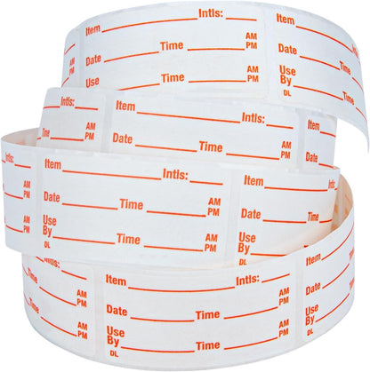 L LIKED 500 Stickers Use by 1 x 2 Inch Dissolvable Food Storage Labels for Containers