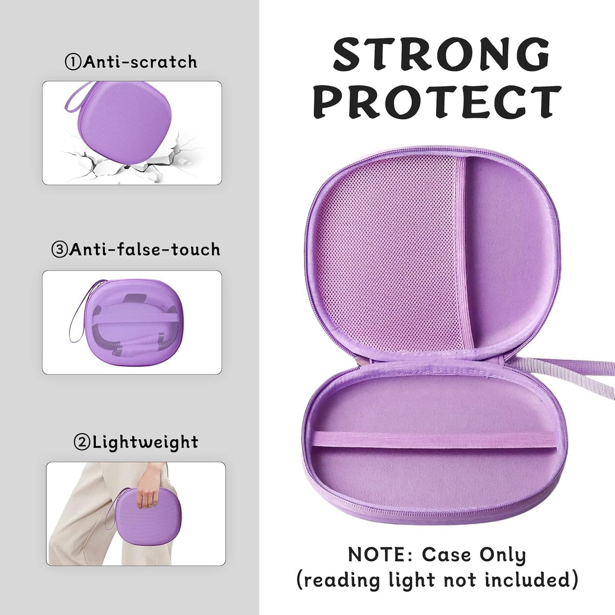 Case for Book Reading Light Compatible with Glocusent & Gritin
