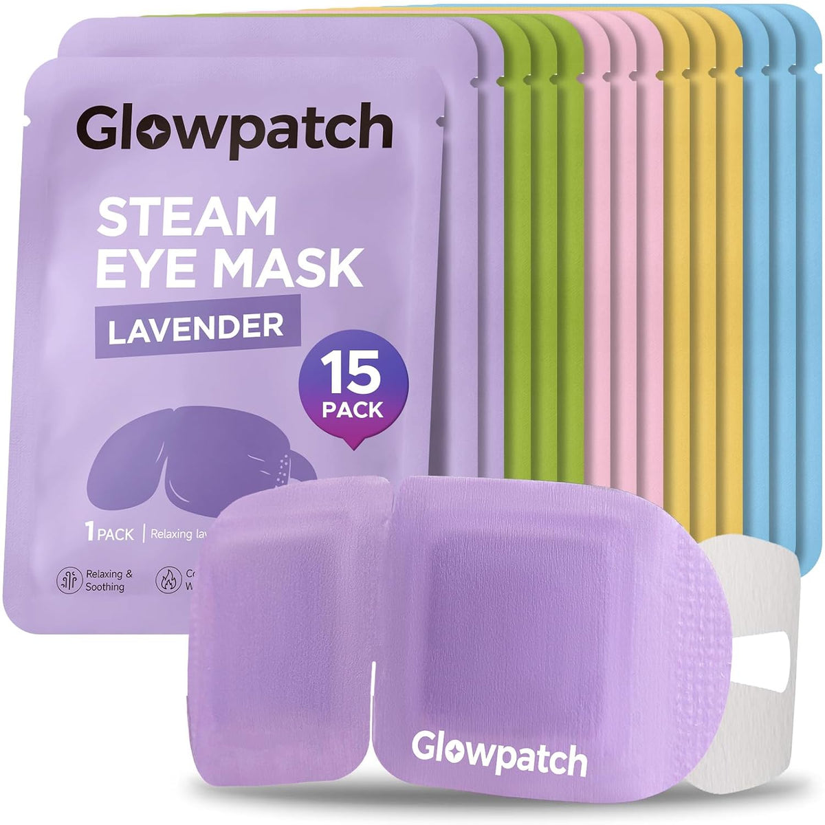 16 Pack Steam Eye Masks Disposable for Dry Eyes, Unscented