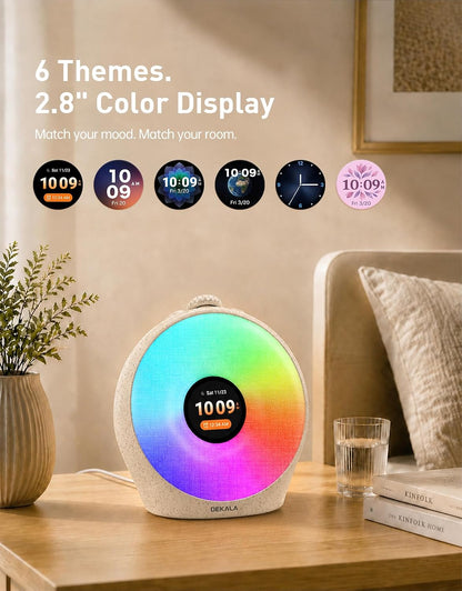 Dekala Sunrise Alarm Clock with Pulse Wake, 7-Day Programmable 4 Loud Alarm