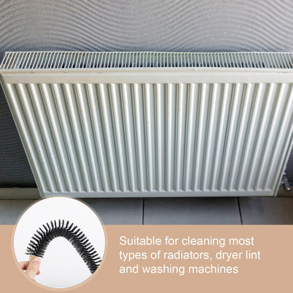 Radiator Cleaning Brush, Flexible Wood Handle Radiator Duster Brush Long Handled Dryer Lint Brush Radiator Duster Radiator Cleaner Brush Dryer Vent Brush for Radiator
