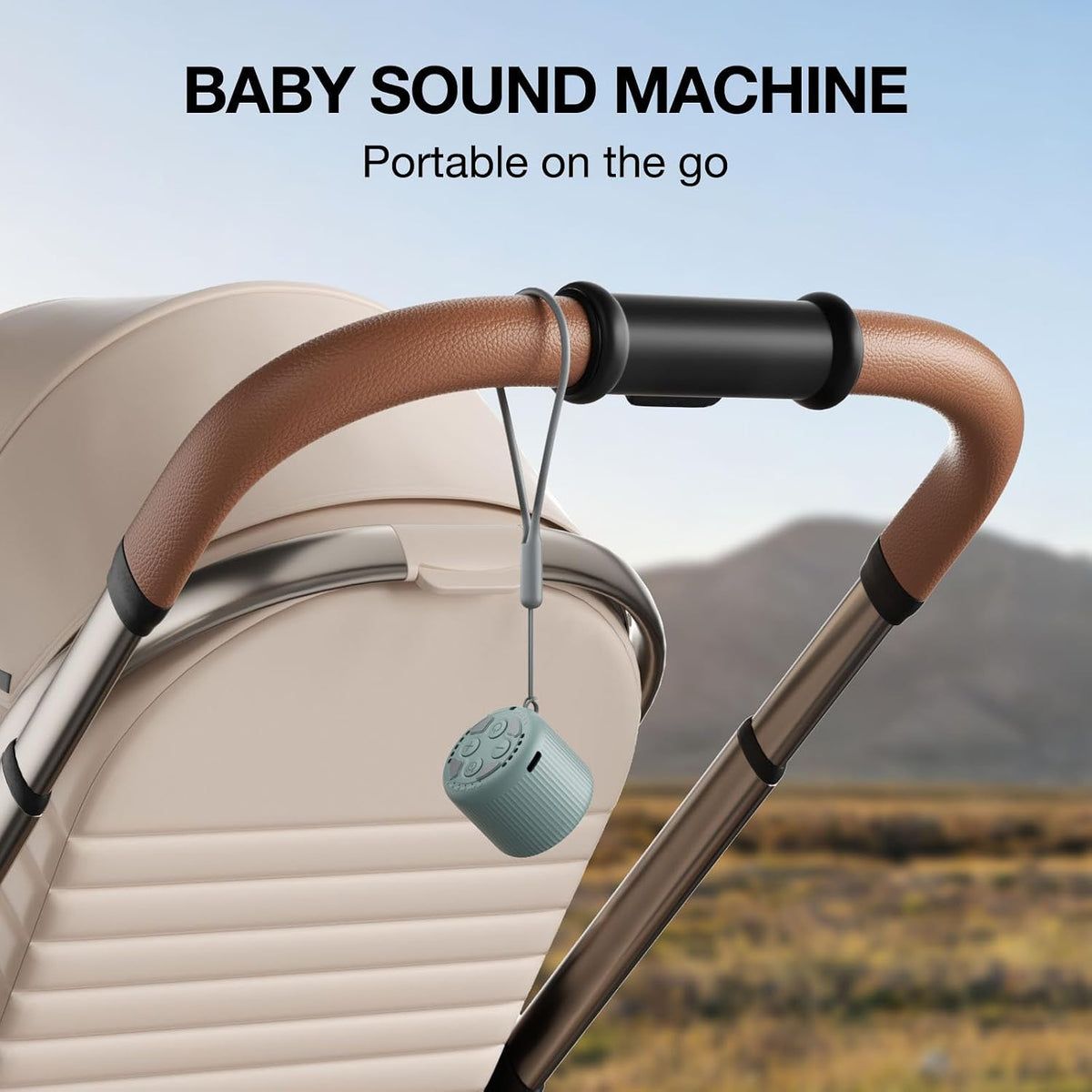 Portable Sound Machine for Baby Adults,LEICEX Travel Sound Machine,15 Non-Looping Sound Timer and Memory Play, Mini White Noise Machine for Sleeping Office Privacy Travel Gift