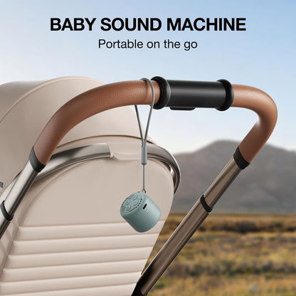 Portable Sound Machine for Baby Adults,LEICEX Travel Sound Machine,15 Non-Looping Sound Timer and Memory Play, Mini White Noise Machine for Sleeping Office Privacy Travel Gift
