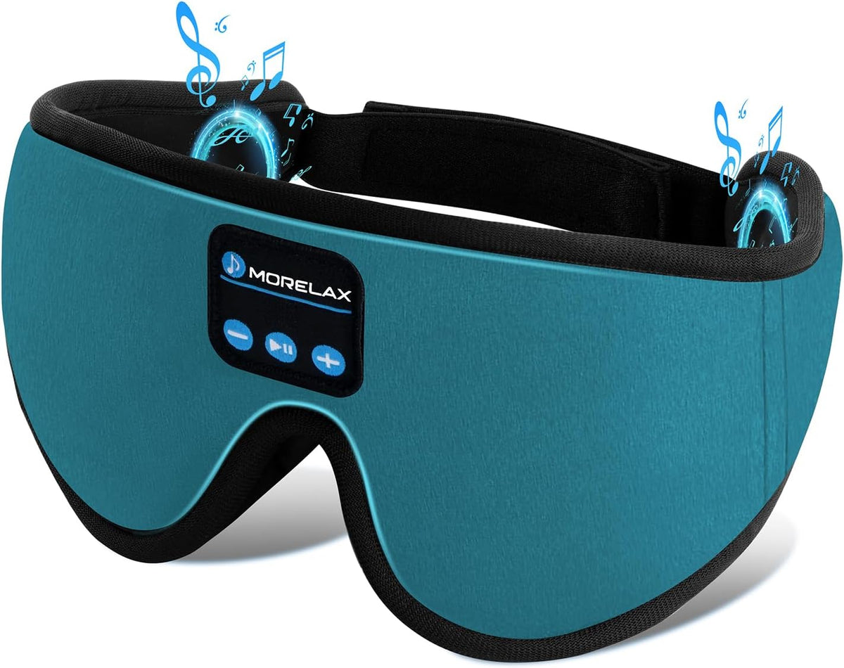 Sleep Headphones,Sleep Mask for Side Sleeper,3D Eye Mask for Sleeping with Stereo Speakers,Bluetooth Headphone,Perfect for Gifts for Women/Men Black