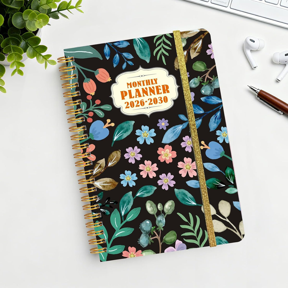 Undated Weekly Planner, A5 Personal Goals Journal Non Dated Weekly Planner to Do List Notebook with Goal Habit Tracker Organizer, Cute Undated Week Planners with Spiral Binding for Kids School Work