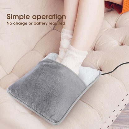 Rechargeable Foot Warmer Pad – Portable Thermal Cushion, Cordless Heating Mat, Comfortable Heat Blanket, Soft Relax Pad, Battery Operated Cozy Comfort Equipment | Energy Efficient Device With Soothing