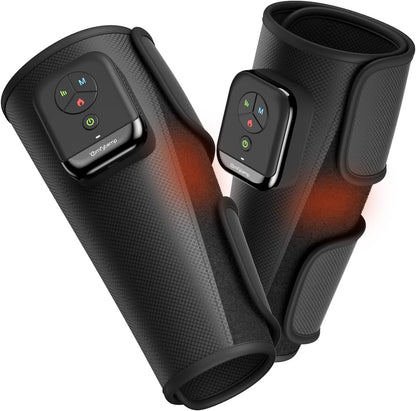Comfytemp Cordless Air Compression Calf Massager with Heat (Fit 13"~18") | Recovery for Varicose Veins, RLS, Portable Leg Compression Massager for Circulation and Pain Relief, Ideal for Men Women