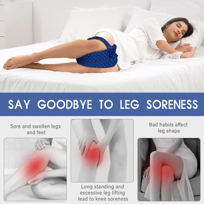 Memory Foam Knee Pillow for Side Sleepers – Orthopedic Leg & Hip Alignment Cushion, Spine Support Pillow for Back, Shoulder & Pressure Relief