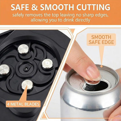 Draft Top Beer Can Opener and Soda Can Lid Remover | Remove beer and soda can lids effortlessly with this 2-pack, smooth-edge topless beverage can opener tool.