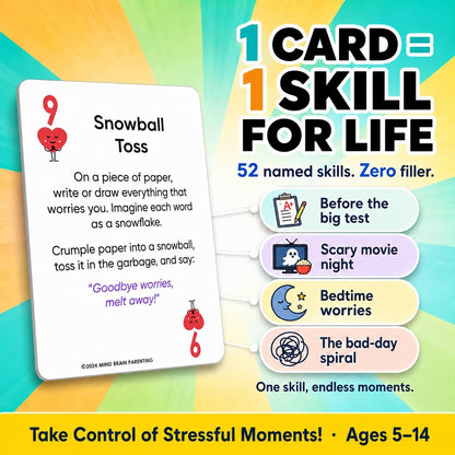 Mind Brain Emotion 52 Essential Life Skills: No-Excuses Game to Teach Kids, Teens & Adults How to Care for Self & Chores, Practical Solution for Responsible Boys, Confident Girls, Happy Family