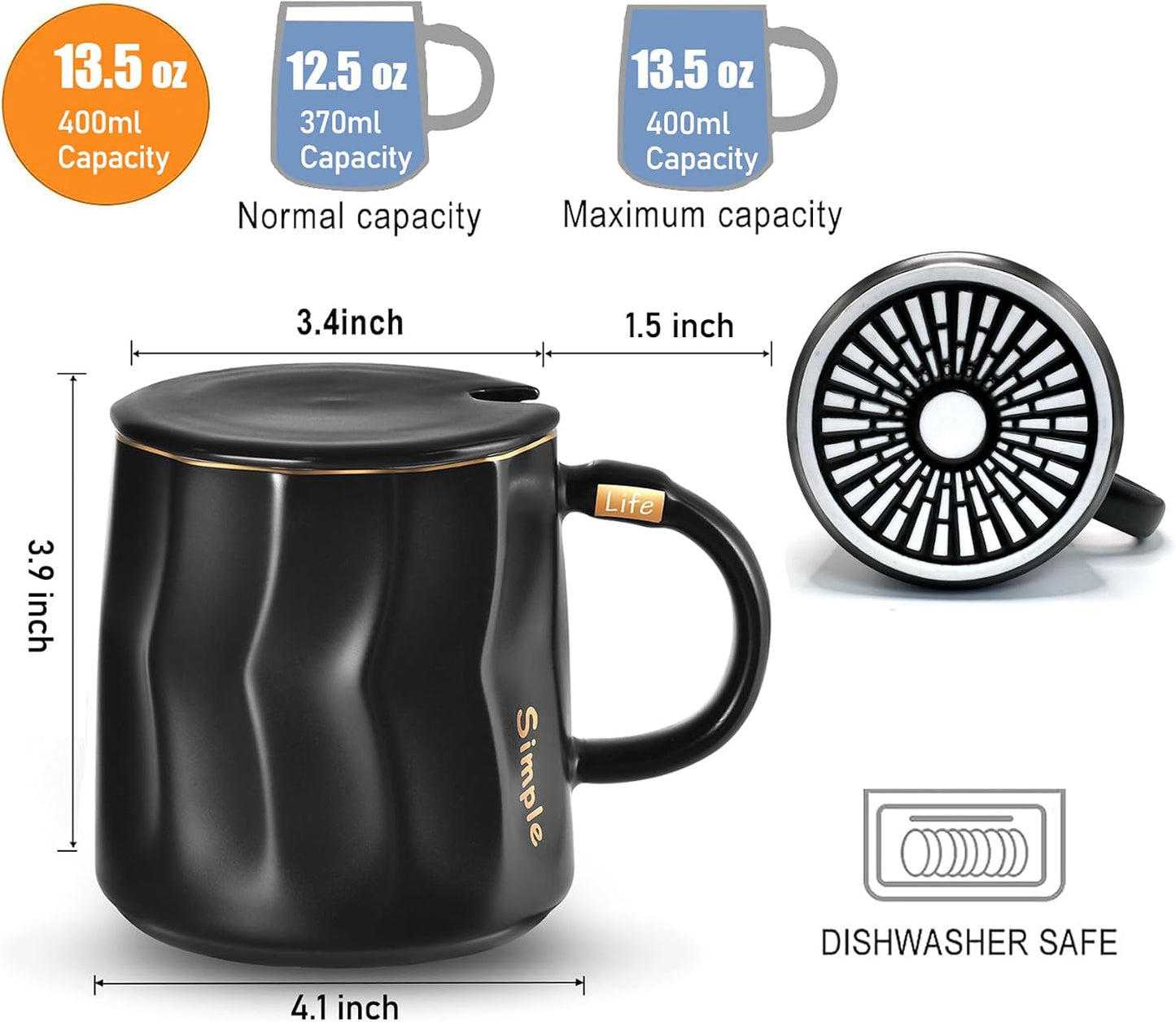 Coffee Mug Warmer Set, Smart Coffee Warmer for Desk Auto Shut Off, Cup Warmer for Office Home Use, 2 Temperature Control Heated, 13.5 oz Flat Bottom Coffee Mug, Gifts for Women, Matte Pink