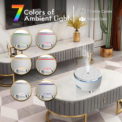 Diffusers for Essential Oils Large Room, 500ml Aromatherapy Diffuser Cool Mist Humidifier with Remote Control,7 Colors Lights & 5 Mist Mode Waterless Auto Off for Women Office Home