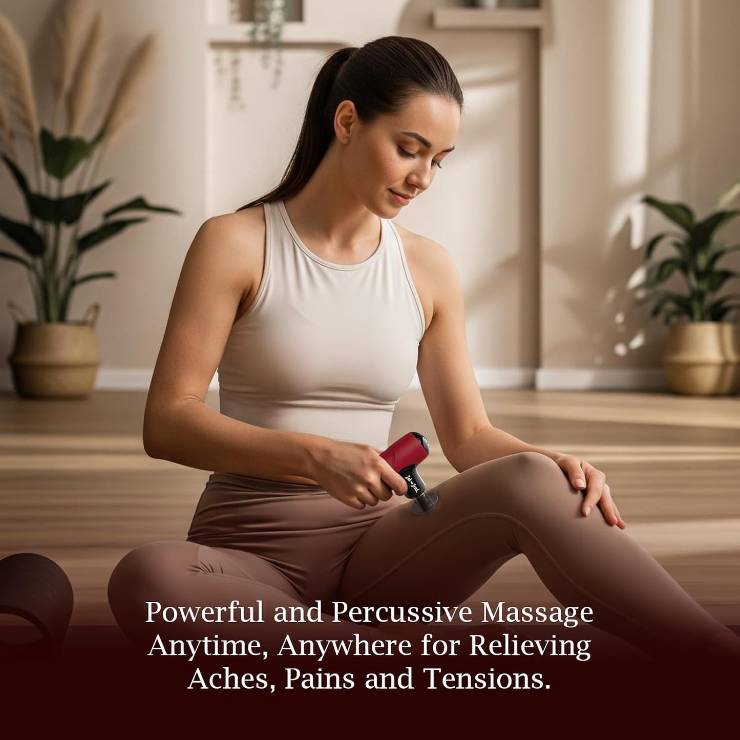 BOB AND BRAD Q2 Mini Massage Gun, Pocket-Sized Deep Tissue Massager Gun, Portable Percussion Muscle Massager Gun, Ultra Small & Quiet Muscle Massage Gun for Muscle Recovery with Carry Case