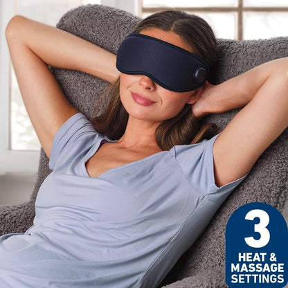 Miracle Eye Mask for Dry Eye Relief, Massaging Heated Eye Mask, Cordless & Rechargeable Warm Compress for Eyes, Gel Cold Pack Included, Soft & Comfortable, Helps Support Eye Strain