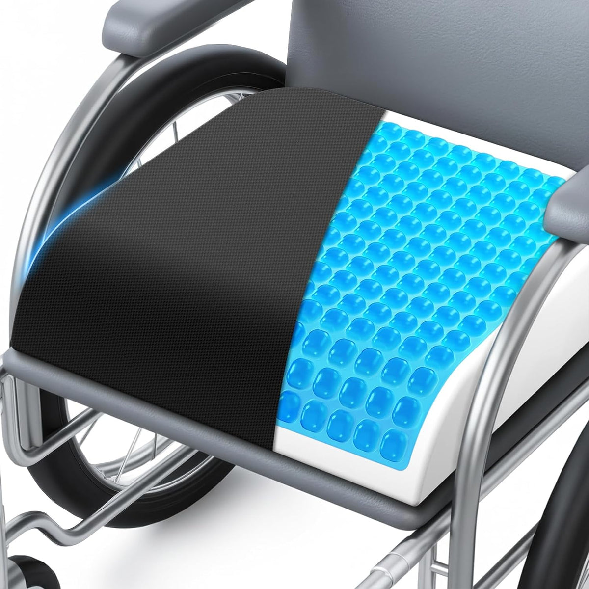 Wheelchair Seat Cushion Cooling Gel Memory Foam Chair Cushion