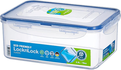 LOCK & LOCK Rectangular Food Container, Tall, 9.6-Cup, 78-Fluid Ounces