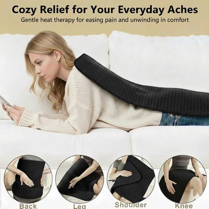 Heating Pad for Neck and Shoulders and Back Pain Relief, Large Size 24”X34” Electric Heating Pad with 9 Heat Setting & 4 Auto-Off Timers - Gifts for Women Men