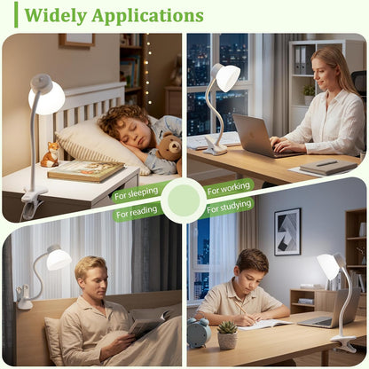 Desk Lamps for Home Office,Small LED Reading Lamp,5000K Eye-Care Desk Light
