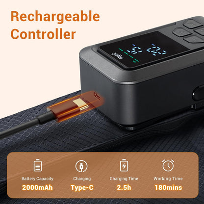 Full Leg Air Compression Massager, Sequential Cordless Compress Massager | Therapy Machine for Circulation Pain Relief, Rechargeable Leg Massage Recovery System with Multiple Modes for Athlete
