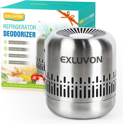 Refrigerator Deodorizer, Up to 10 years, Catalytic Odor Remover | Reusable Housewarming Gift for New Homes, Alternative to Baking Soda and Charcoal Bags for Freezers, Cars, Closets and RVs.