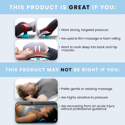 Arch Back Stretcher, Psoas Muscle Release Tool, Carbon Black | Fully Adjustable, Thrival App Compatible, Trigger Point Relief
