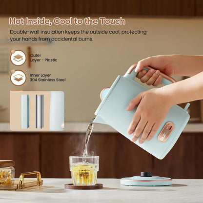 OLEGA Electric Tea Kettle: 1200W Fast Boil Electric Water Kettles 1.5L