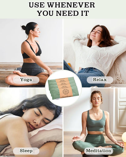 Hihealer Lavender Eye Pillow for Sleeping, Weighted Eye Mask for Spa, Yoga