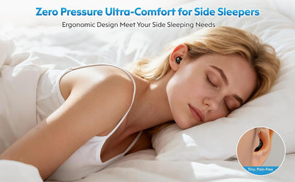 Mini Invisible Sleep Earbuds Wireless Bluetooth for Side Sleeper Small Ears