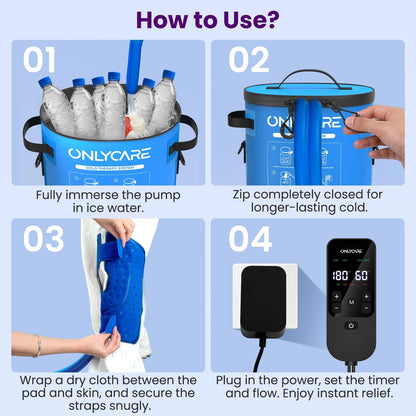 ONLYCARE Cold Therapy Machine, Ice Machine for Knee After Surgery