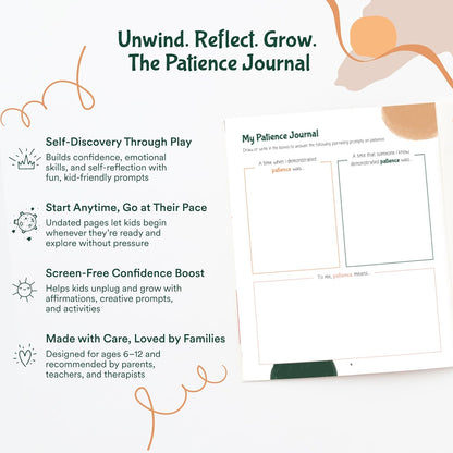 Sonder Kids Wellness Gratitude Journal - Kids Journal for Girls and Boys, Hands-On Activities like Crosswords, Coloring and Nature Prompts, Undated, Ages 6-12, 56 pages