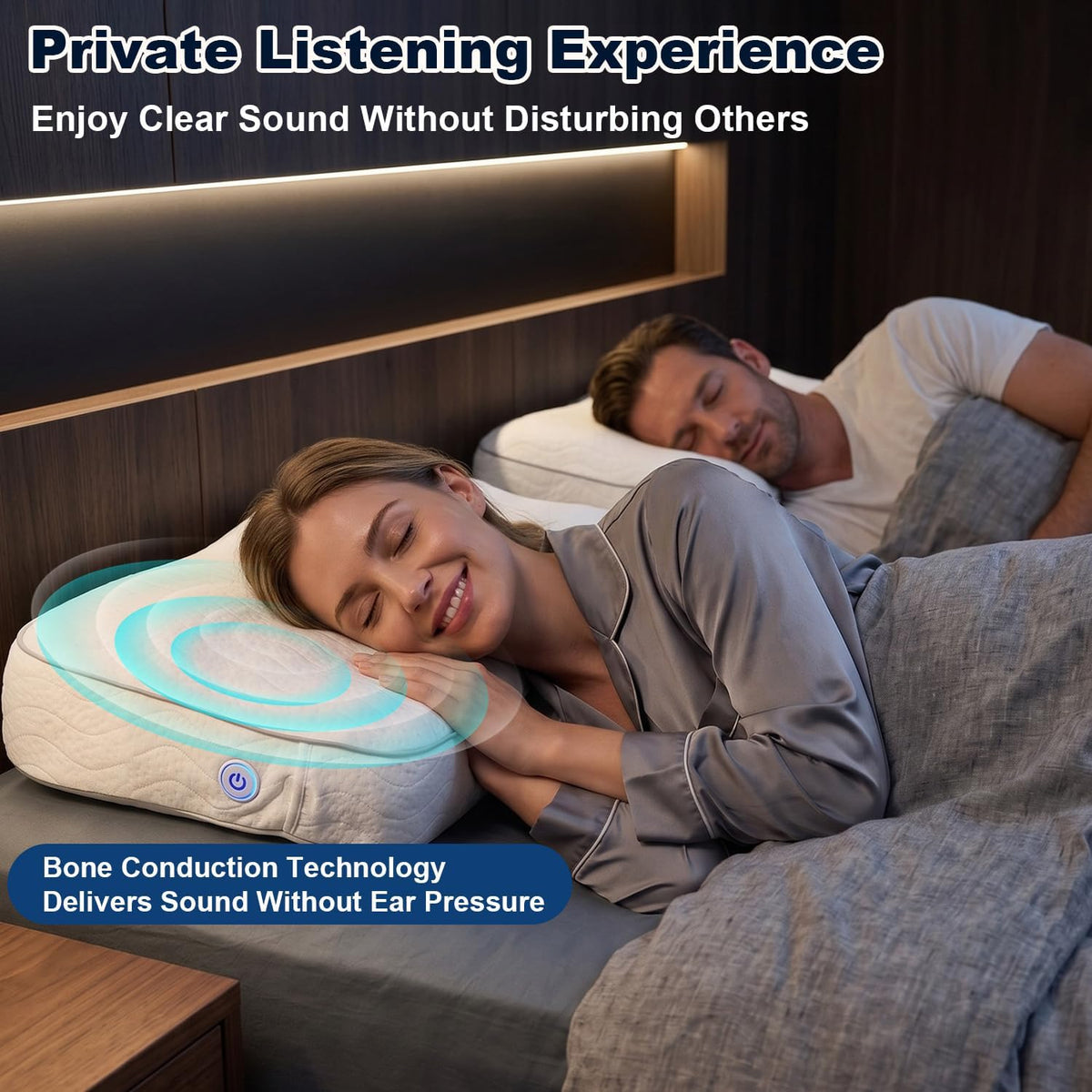 Sleep Pillow Speaker,Bluetooth Under Pillow Speakers for Sleeping