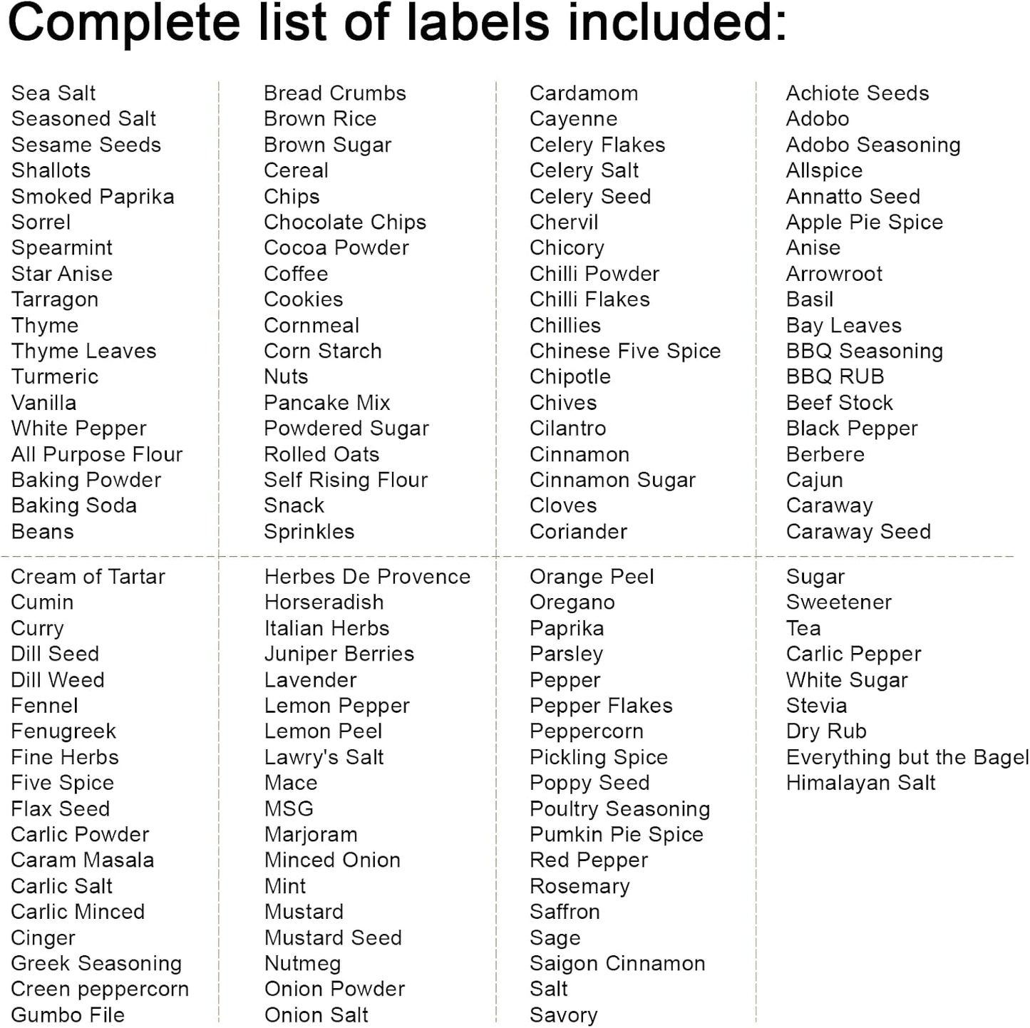 170PCS Kitchen Pantry Labels for Food Containers, Black Script Clear Labels | Water & Oil Resistant Preprinted Labels, Easy Peel and Stick for Jars, Bins, Containers and Food Storage Organization