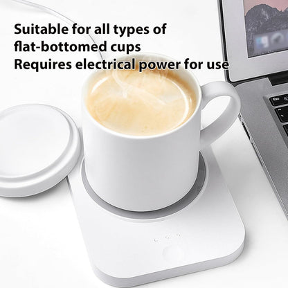 Electric Mug Warmer Smart Thermostat Coffee Mug Warmer for Desk with 3 Temperature Settings & 8h Auto Shut Off, for Coffee, Milk, Tea.
