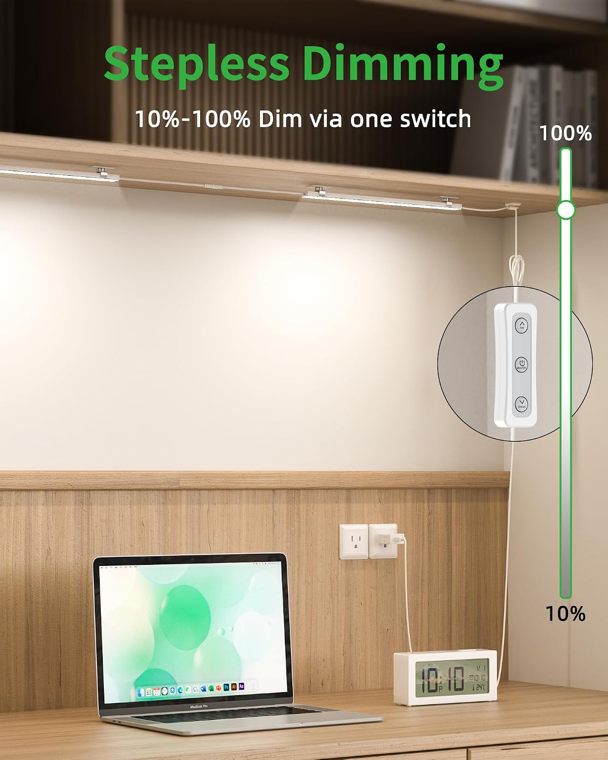 Motion Sensor Dimmable Under Cabinet Lighting, 6000K 12-inch 2 Pack
