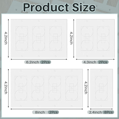 Tondiamo 74 Pcs Wall Plate Insulation and Draft Sealers Foam Insulation Pads Electrical Outlet Light Switch Covers Wall Gasket Without Adhesive