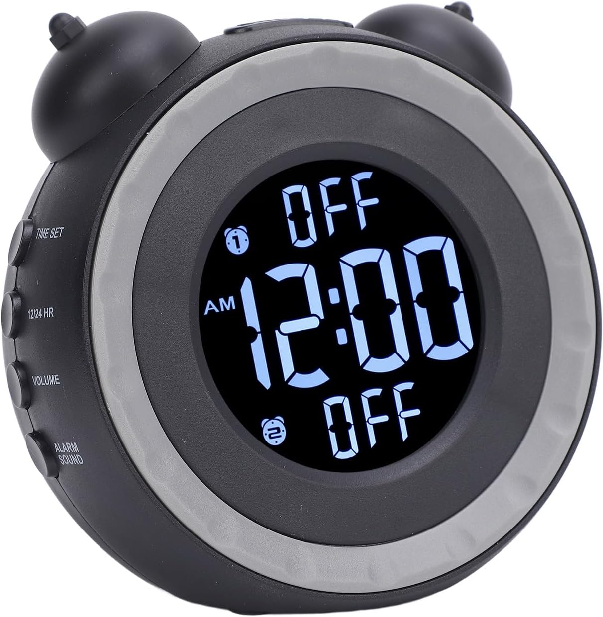 Dioche Extra Loud Alarm Clock with Bed Shaker - Adjustable Volume Vibrating Alarm Clock for Heavy Sleepers - Easy to Set Loud Dual