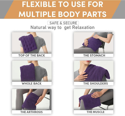 UNCN Wide Microwave Heating Pad with Washable Cover 9.5 x 16in Microwavable