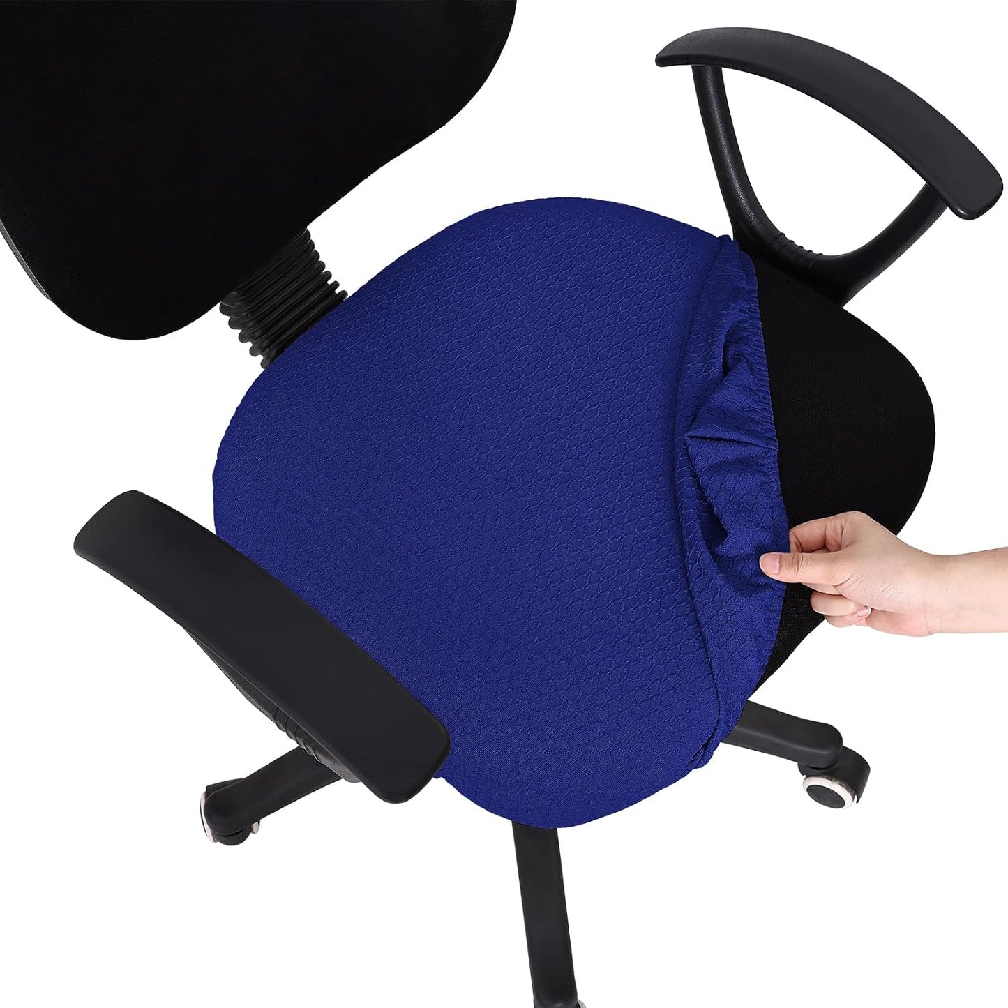 Smiry Office Computer Chair Armrest Covers, 2PCs Anti-dust Arm Rest Pad | Removable Washable Desk Chair Arm Pad Covers, Grey
