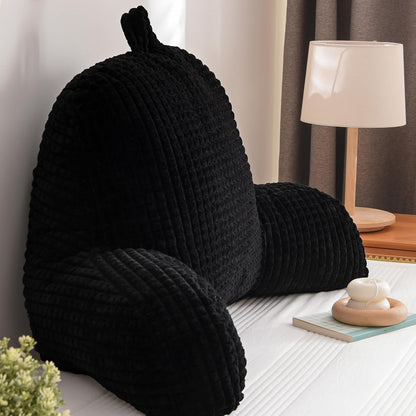 A Nice Night Darkgrey 17" Bed Wedge Pillows with Arms for Sitting