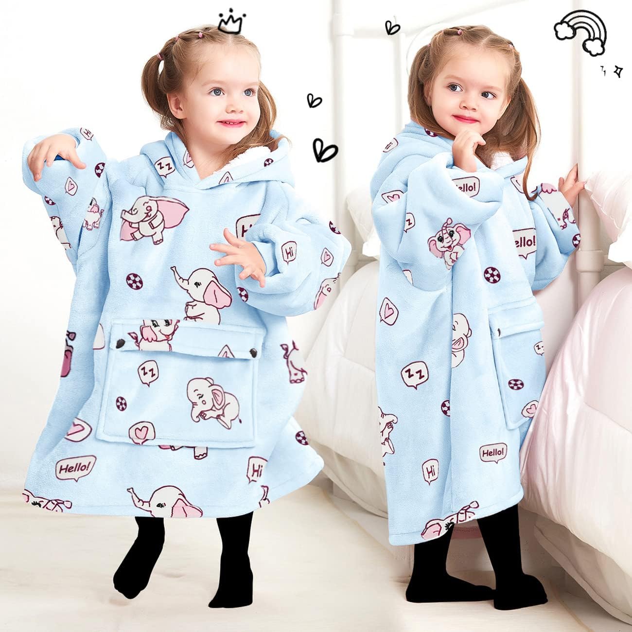 Wearable Blanket Hoodie for Adults With Pocket Strawberry Hoodie | Sherpa, Fuzzy Blanket Hoodie, Oversized Sweatshirt Blanket, Kangaroo Pouch, Cute Birthday Gifts for Sister, Cute Stuff