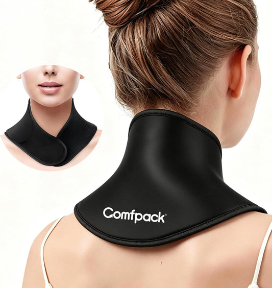 Comfpack Neck Ice Pack Wrap, Soft Gel Ice Packs for Neck Shoulder Reusable