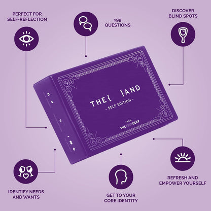 {THE AND} Self Love Edition - 199 Self Reflection Cards to Improve Self Awareness - Self Care Question Card Deck to Prompt Mindfulness & Meditation - Explore Identity for Women & Men By The Skin Deep
